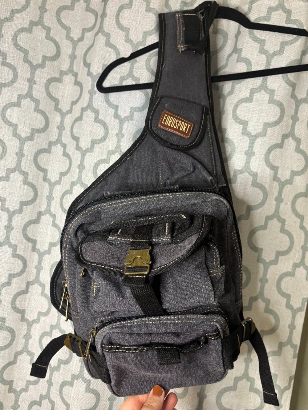 Eurosport Canvas Urban Sling Crossbody Backpack Bag